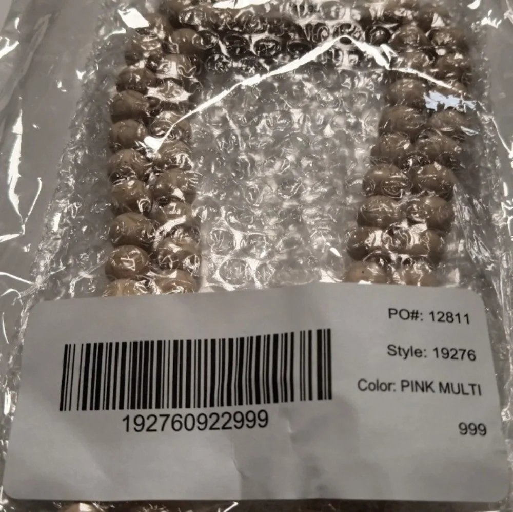 COLDWATER CREEK PINK MULTI BEADED NECKLACE - Picture 6 of 6